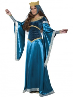 Kostým Středověká Paní - modrá
