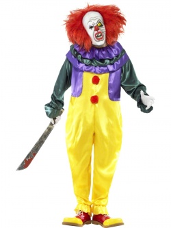 Kostým hororový klaun - žlutý